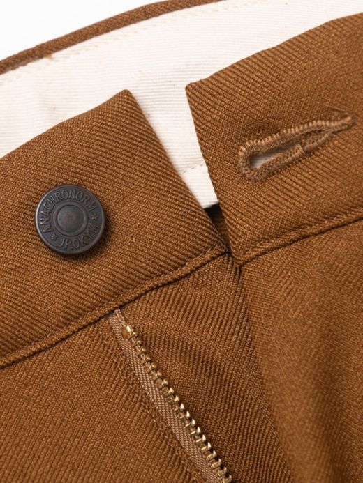 ANACHRONORM AN122 / CENTER PRESS STRAIGHT PANTS / CAMEL