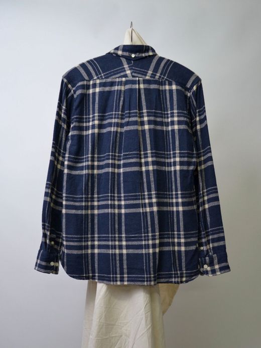 Spinner Bait 301HC / ヘリンボンチェック起毛エイタシャツ / ネイビー