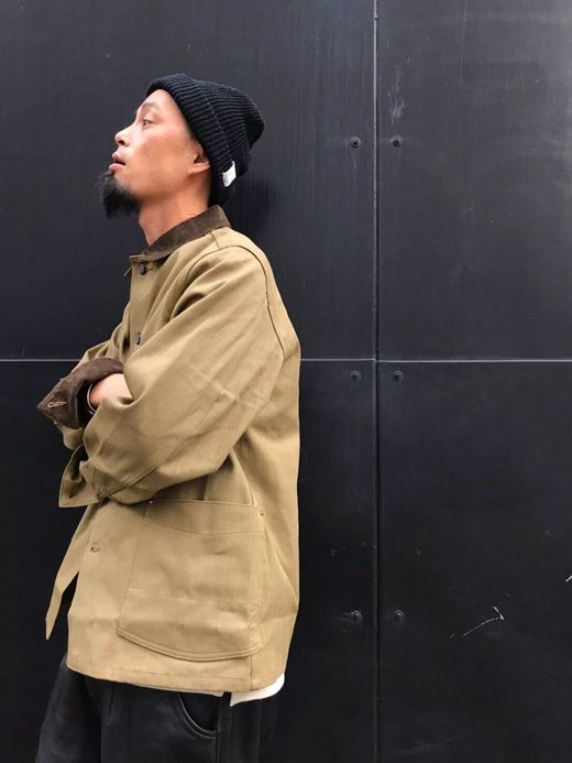 ANACHRONORM Twill Rail Road Jacket / khaki beige