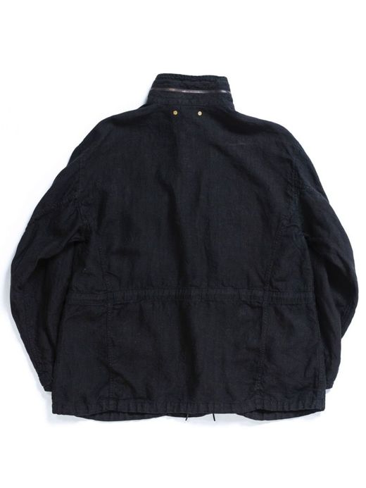 ANACHRONORM AN095 / LINEN FIELD JACKET / BLACK