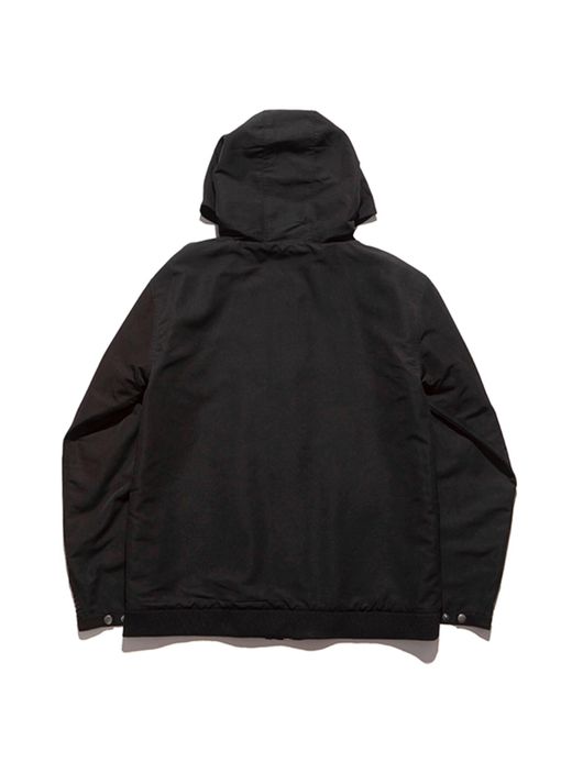 ROARK REVIVAL RJJ550 / HOODED COACHES JACKET / BLACK
