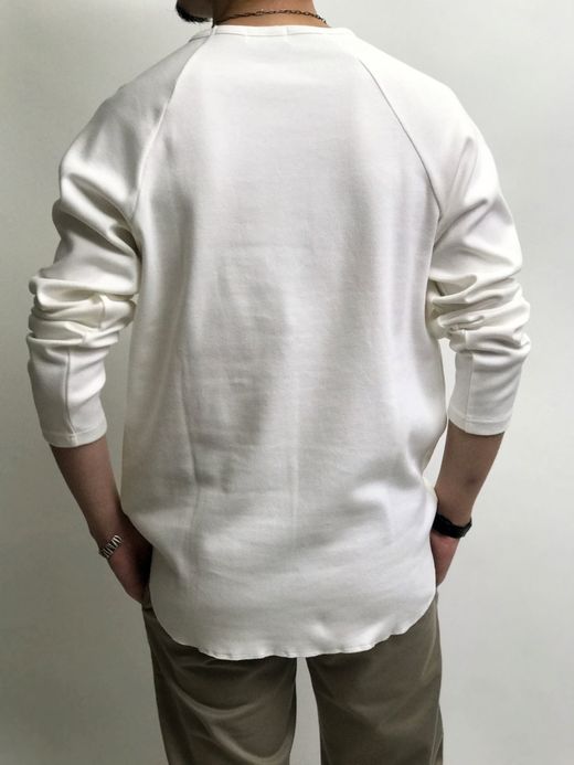 Spinner Bait 102SJ / セータージャージラグランクルーL/S / ホワイト