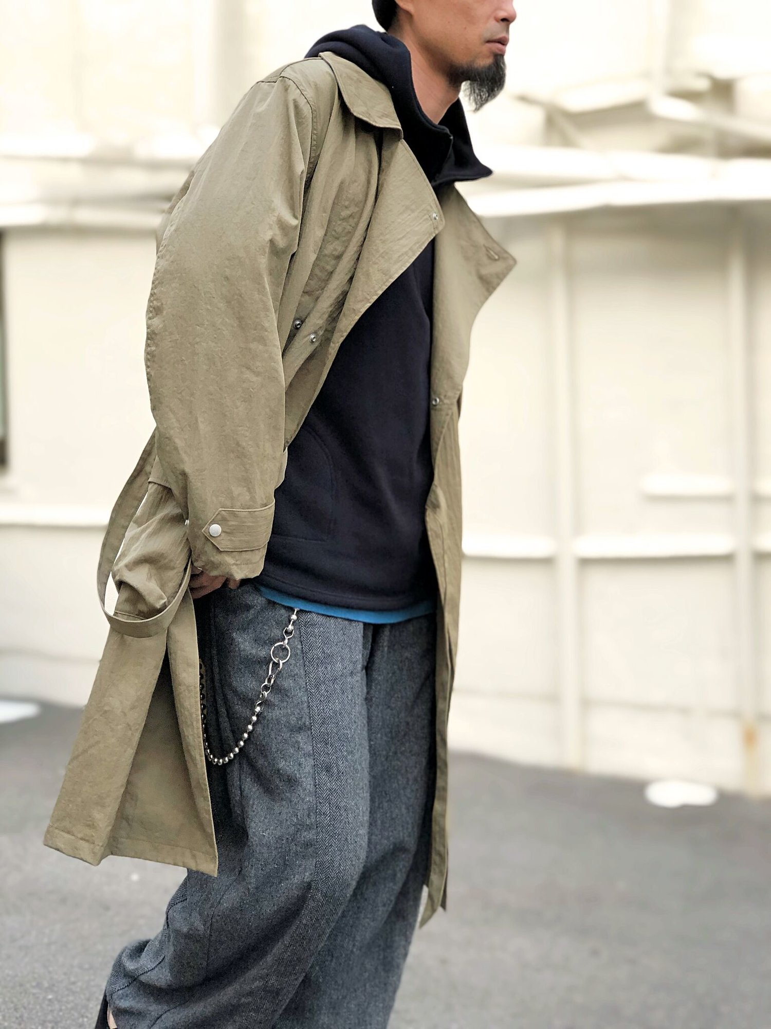 ★美品★ANACHRONORM ロングコート ANACHRONORM AN007 / TRENCH COAT / KHAKI | FLATBUSH（フラット