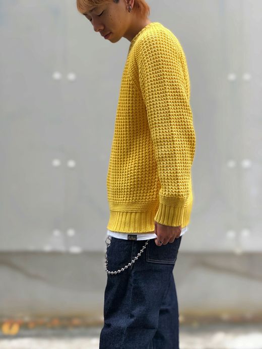  18FW-MP036 / SAUSALITO ワッフルニット / イエロー