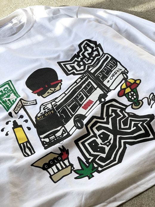 TENBOX PANDA SEX MUNI L/S TEE / WHITE