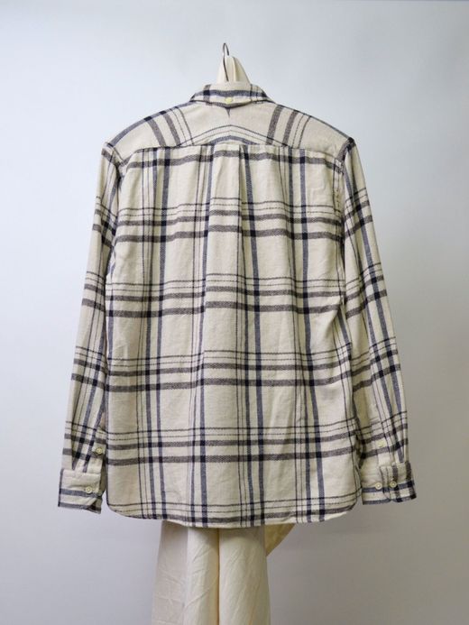 Spinner Bait 301HC / ヘリンボンチェック起毛エイタシャツ / オフホワイト