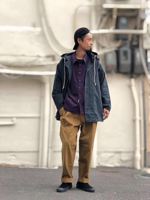 ANACHRONORM AN005 / HOODED PARKA COAT / BLACK