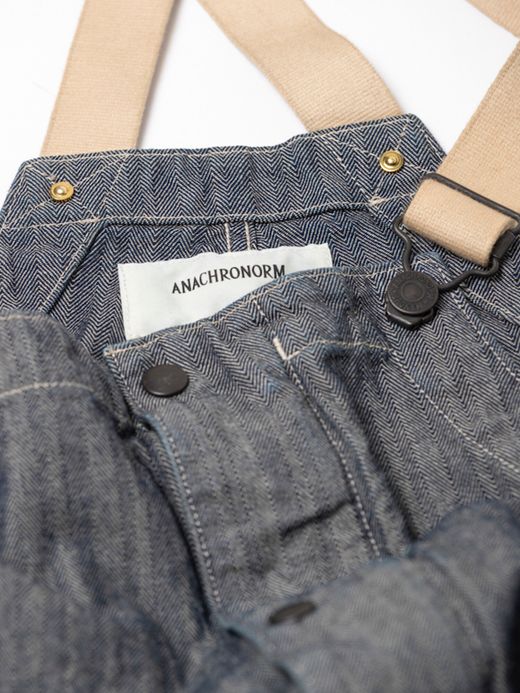 ANACHRONORM AN118 / DECK OVER PANTS / INDIGO ONE WASH