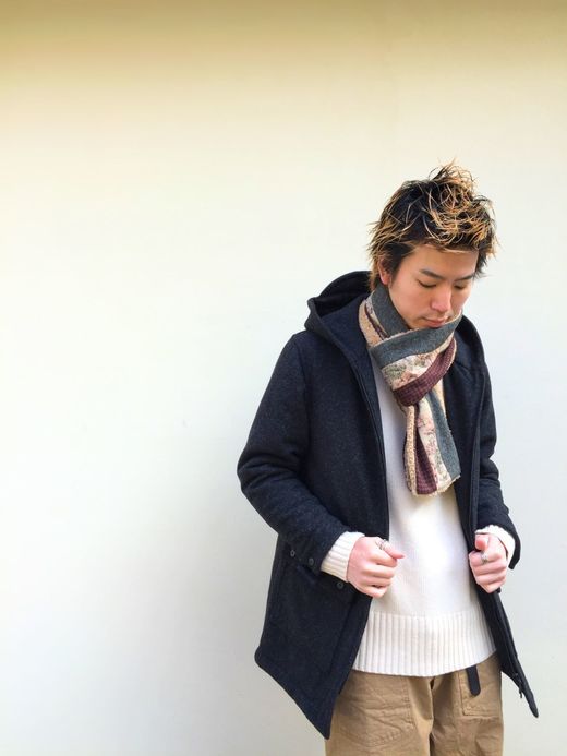 VOO Melton Long Hoody / charcoal