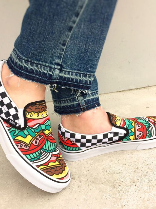 Vans Classic Slip-on(Late Night) / burger/check