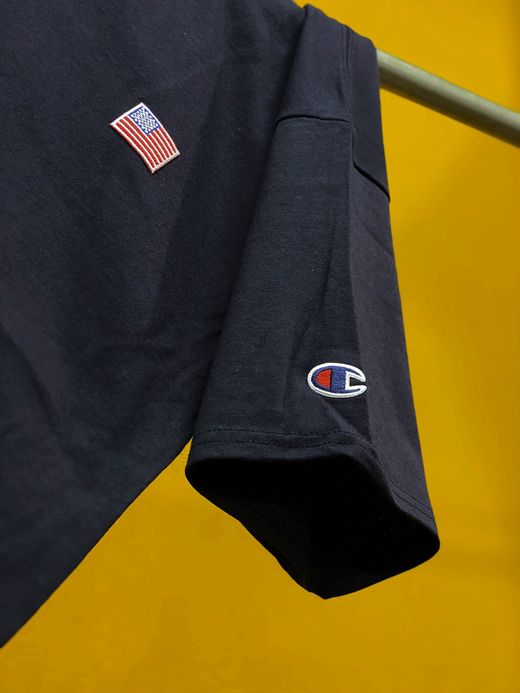 FLATBUSH Select American Flag Patch Tee / navy
