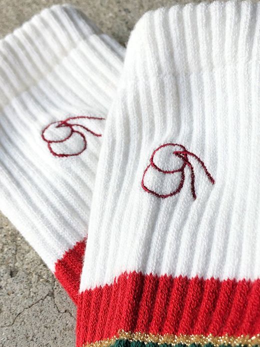 VOO VOO-A-194 / LINED SOCKS / WHITE