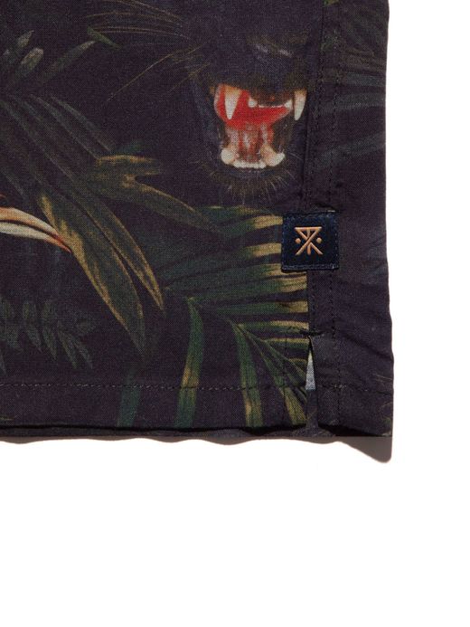 ROARK REVIVAL RWJ601 / JUNGLE ATTACK WOVEN - COMFORT FIT / BLACK