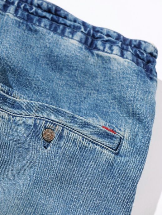 ANACHRONORM AN075-W / WASHED DENIM EASY PANTS / WASHED INDIGO