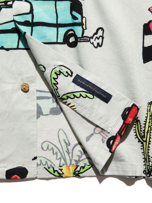 ROARK REVIVAL RW538 / ALWAYS RIGHT S/S WOVEN / OFF WHITE
