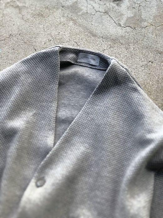 Spinner Bait 212LK / ローゲージストレッチカノコWフェイスカーディガン / トップグレー