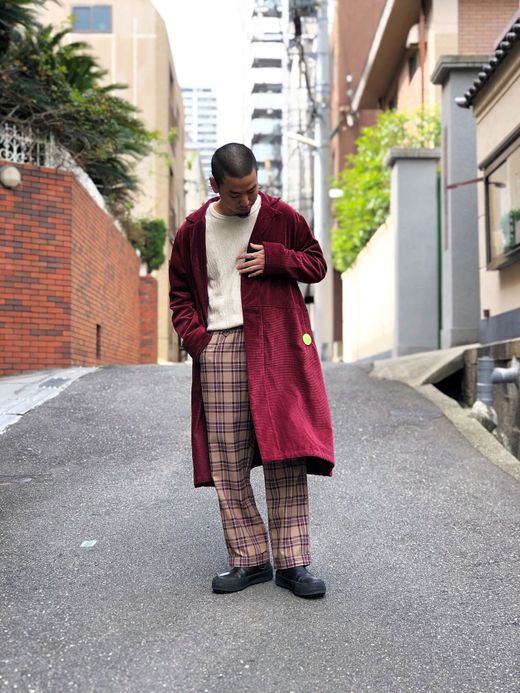 VOO VOO-867 / CORDUROY SHI-FU COAT / WINE