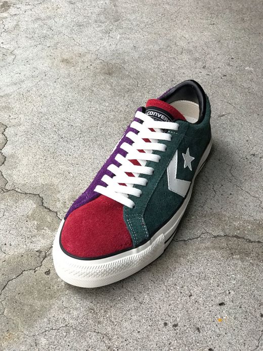 CONVERSE SKATEBOARDING 34200430 / PRORIDE SK OX + / GREEN/RED/PURPLE