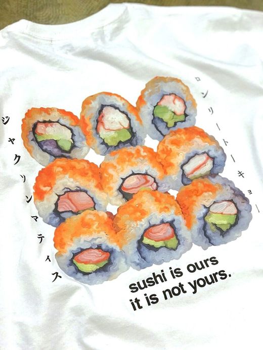  Cali Sushi Long Sleeve Tee / white