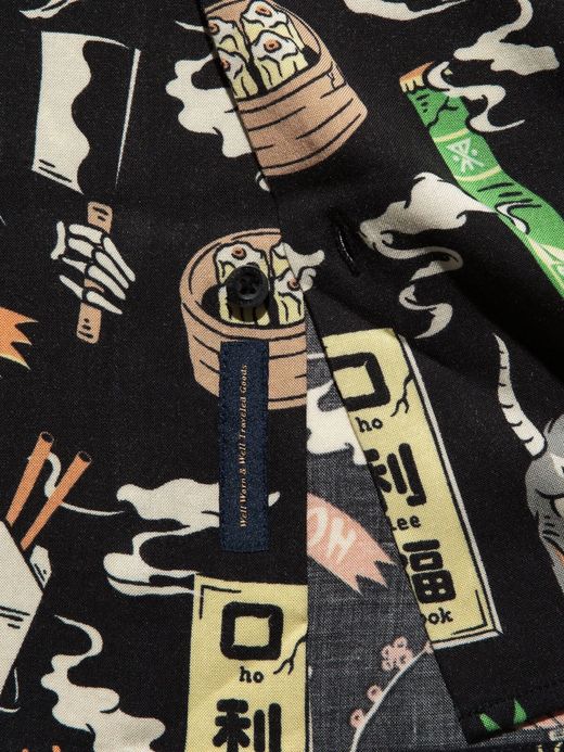 ROARK REVIVAL RW424 / NOODLE SHOP WOVEN / BLACK