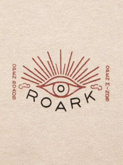ROARK REVIVAL RTJC722 / "OPEN ROADS OPEN MINDS" TEE / BEIGE