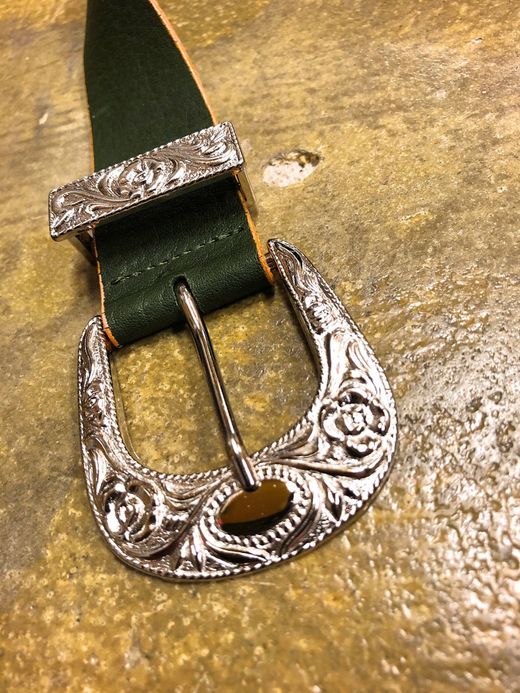 VOO Hawk Eye Leather Belt / green 