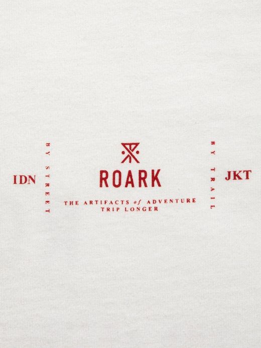ROARK REVIVAL RLTJ600 / "SEEK&EXPLORE" L/S TEE / WHITE