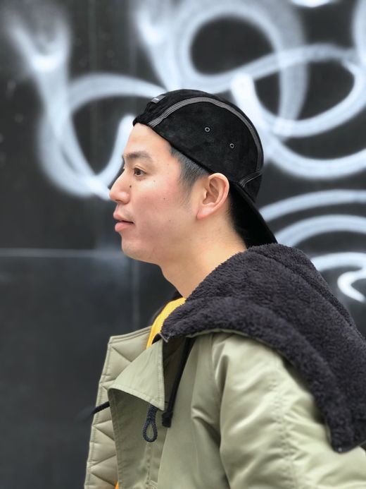  IA-00318 / INSIDEOUT SUEDE LONG BILL CAP / BLACK