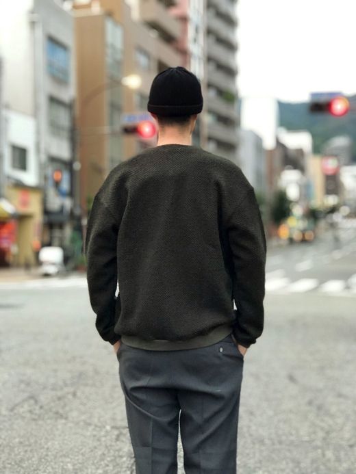 Spinner Bait 212IK / アイスランディックウールカーディガン / オリーブ