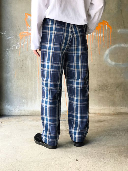 e.sen esenfw19p05 / THOMAS / BLUE GREY CHECK