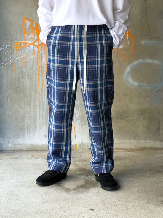 e.sen esenfw19p05 / THOMAS / BLUE GREY CHECK