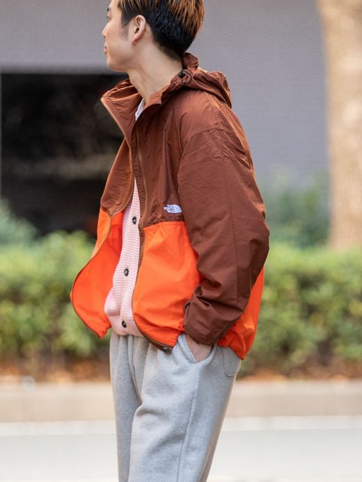 THE NORTH FACE NP71830 / COMPACT JACKET / フレームオレンジ×タートルブラウン