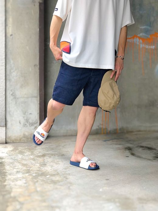 ellesse EFH9125 / HERITAGE LOCKER SANDAL / ホワイト×ネイビー