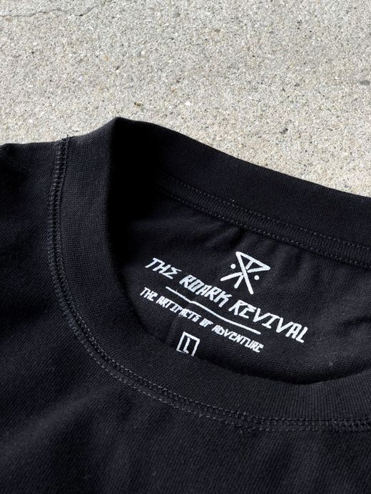 ROARK REVIVAL RTJHW521 / "TIGER HEAD" 9.3oz H/W TEE / BLACK