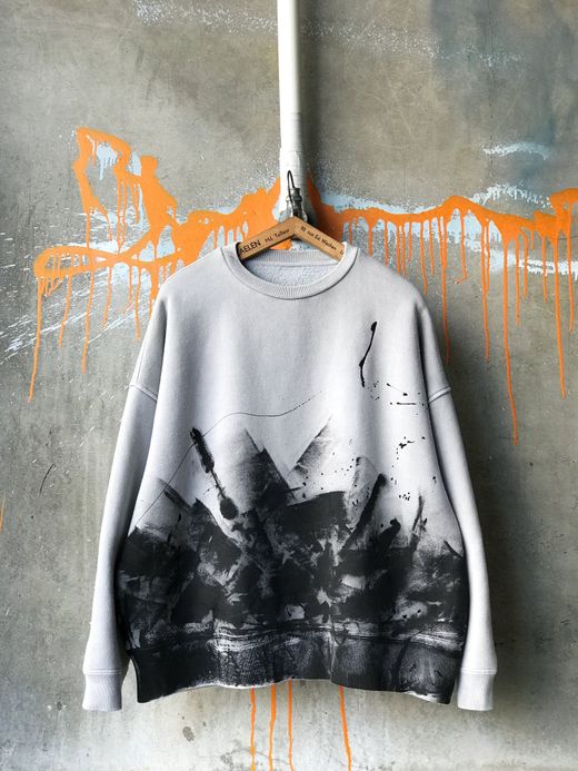 VOO VOO-976 / MIST & PAINT CREW / WHITE