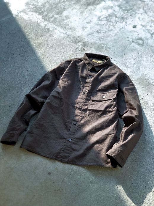 VOO VOO-904 / LINEN ALLROUND SHIRTS / BROWN