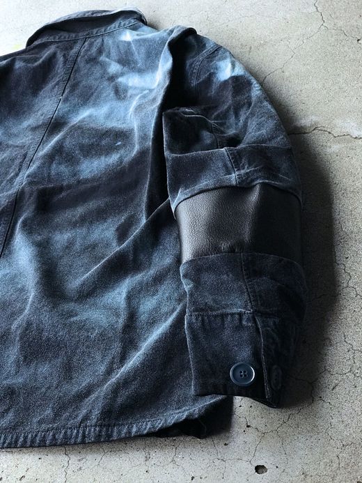 VOO VOO-974 / INDIGO PATCHWORK JKT / BLACK