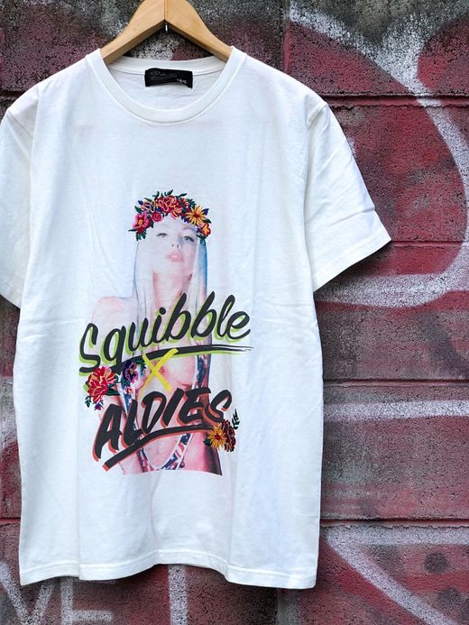 ALDIES ALDIES×Squibble T / white