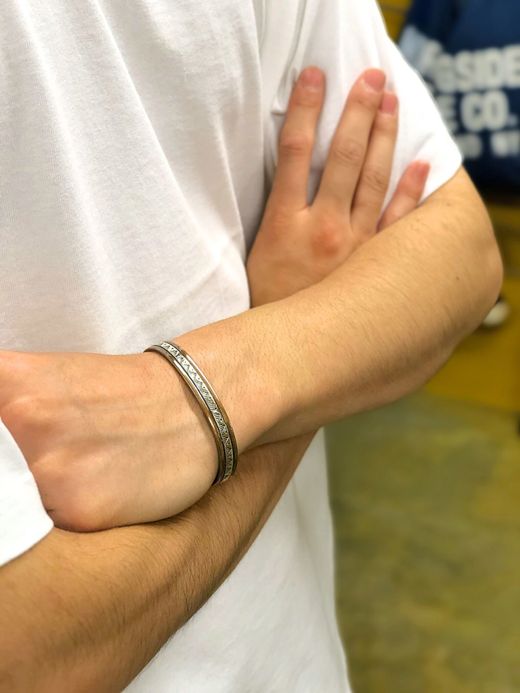 Indian Jewelry Wylie Secatero Silver&Copper Bangle / type C