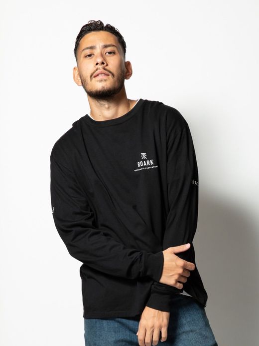 ROARK REVIVAL RLTJ704 / “Morocco Vibrato” L/S TEE / BLACK