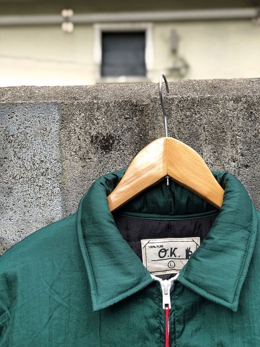  OK183-401 / SUKIDETAMARANAIDES COACH JACKET / D/GRN