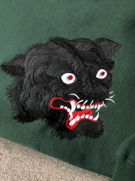 LOOKER LOOK.70 / BLACK TIGER SWEAT / GREEN