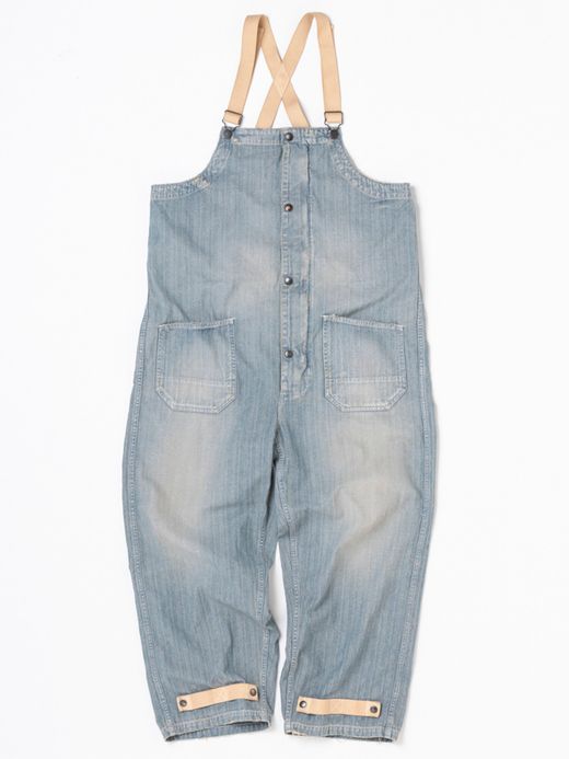 ANACHRONORM AN118-W / DECK OVER PANTS / INDIGO AGING WASH