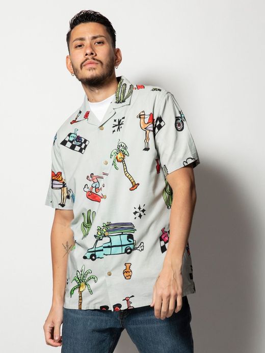 ROARK REVIVAL RW538 / ALWAYS RIGHT S/S WOVEN / OFF WHITE