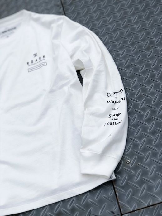 ROARK REVIVAL RLTJ551 / "SONGS OF THE SCUTTLED" L/S TEE / WHITE
