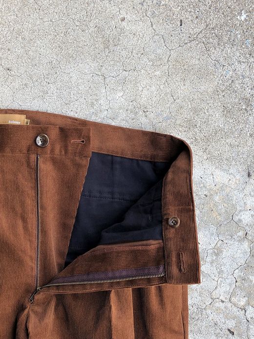 VOO VOO-955 / CORD SLACKS THICK / BROWN