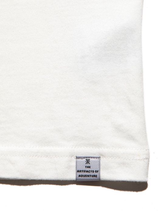 ROARK REVIVAL RLTJ601 / "WORDLY VIEW" L/S TEE / WHITE