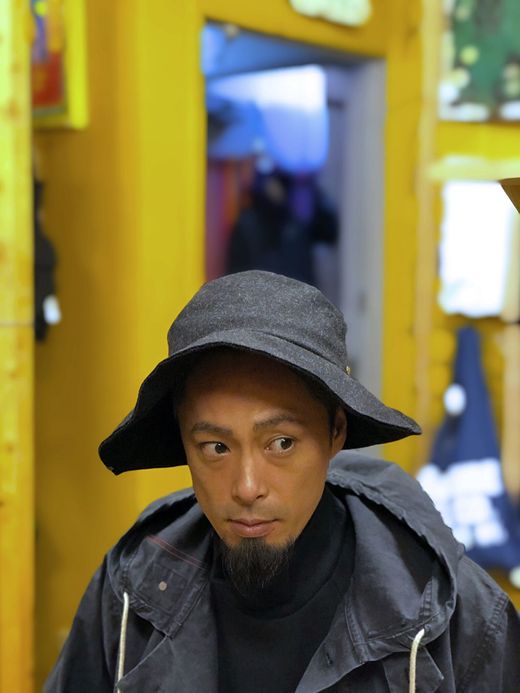 ANACHRONORM ANDC-046 / BIG MELTON HAT / BLACK