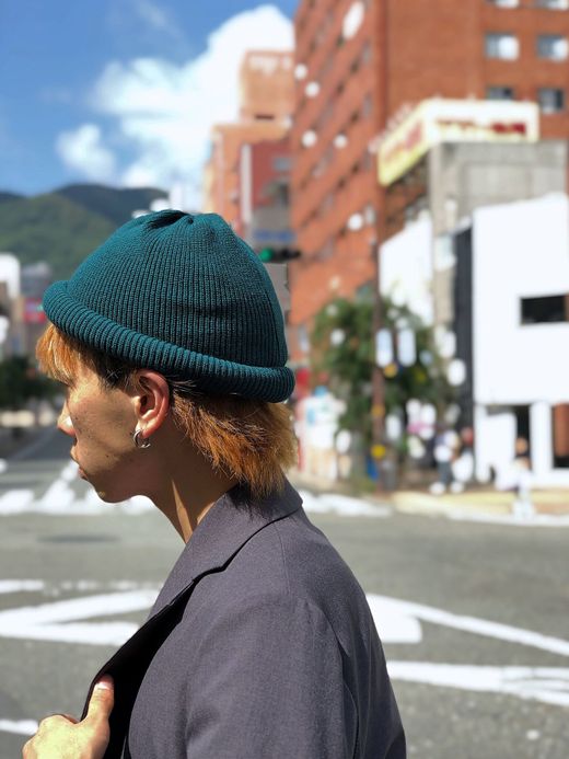 ROTOTO R5016 / BULKY WATCH CAP / BLUE GREEN