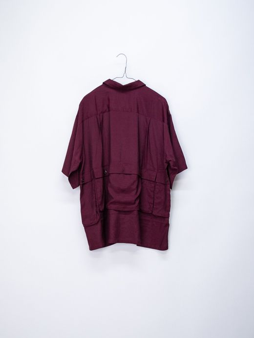 TENBOX DRUG DEALER SHIRT / BURGUNDY